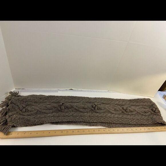 American Eagle wool blend scarf gray 64x7” - Picture 6 of 6